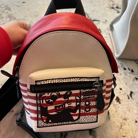 Coach Disney Mickey Mouse X Keith Haring Small West Backpack/crossbody - Picture 5 of 9